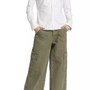 GREG LAUREN WIDE LEG CARGO PANTS. ORIG.$795 SMALL SIZE 1